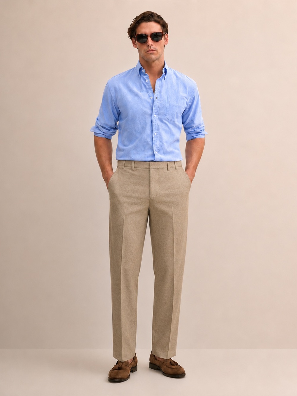 NWT Nautica Mens 40x32 Khaki Pants 100% Cotton $65